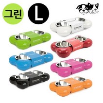 제이스토어 / 뼈다귀 그린 L 패션쌍 강아지 식기, 본상품선택