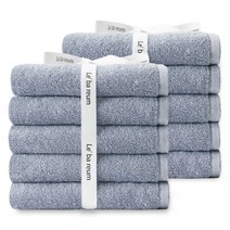 송월타월 르바름 호텔수건 10매 30수 160g, 애쉬블루