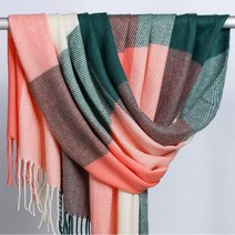 꽃소담 scarf ZYZC11461 스카프 여성 겨울 조커 새 학생 체크 무늬 울 캐시미어 목도리 겨울 여성 두꺼운 스카프 한국어 버전