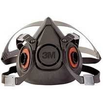 3M Half Facepiece Reusable Respirator 6300 Gases Vapors Dust Paint Cleaning Grinding Sawing Sanding Welding Large