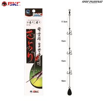 백경 학꽁치 3단 훌치기 BK-366 훌치기바늘 학꽁치바늘