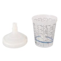 SATA 300ml 스프레이 건 다기능 페인트 노 워시 포트 투명 혼합 컵 수성, 03 10 PCS
