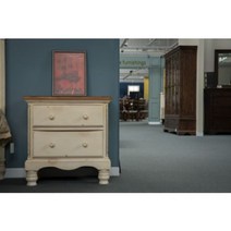 [벨라지오퍼니쳐] 힐스데일퍼니쳐 수입명품가구 엔틱스타일 침실가구 수납장 원목 협탁 1172-771, 유리 추가 안함