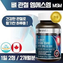 캐나다 생산 직수입 엠에스엠 120정 약 2개월분 . 관절 건강 관리가 필요하신 남성 여성 중년 노년 노인 시니어 부모님 직장인 주부 남자 여자, 3통 360정 6개월분