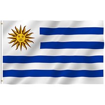 ANLEY Fly Breeze 3x5 Foot Uruguay Flag - Vivid Color and Fade Proof - Canvas Header and Double Stitc, 1