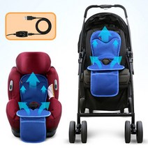윈드아이 유아용 유모차 USB 바람시트 카시트 쿨링방석 통풍 차량용 자동차, 단품
