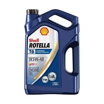 Shell Rotella T6 100% 합성유 5W-40 디젤 엔진 오일(1갤런 단일 팩)