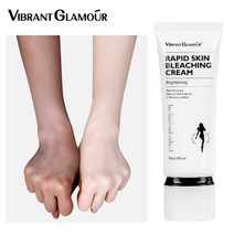 VIBRANT glamor 페이스 바디 래피드 스킨 블리치 크림 화이트닝 브라이트닝 모이스처라이징 오래 지속되는 진정 리페어링 로션