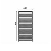 전원주택 울타리 가벽 담벼락 담장 설치 안전 펜스 팬스 마당 울타리 야외 철제 차폐휀스, 폭 60x높이 120 Cm 그로스 그레이