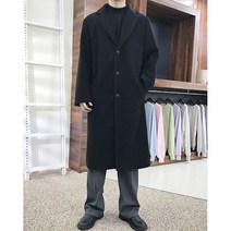 리턴옴므 남자 겨울 발마칸 싱글 오버핏 롱코트