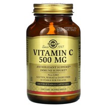 (비타민)솔가 비타민 C 500mg 100개 베지캡슐, 100 카운트