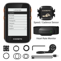 Coospo-BC200 2.4 인치 ANT + 블루투스 자전거 속도계 주행 거리계 다국어 지원 사이클링 액세서리 GPS 컴퓨터, 보라색