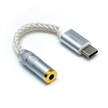 아모란나 C타입 Audio DAC 이어폰 은도금 앰프 CS46L41 헤드폰 젠더, DAC C타입 to 3.5mm 이어폰 헤드폰 마이크
