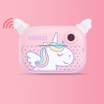 즉석카메라 폴라로이드어린이 카메라 키즈 비디오 사진 인쇄 인스턴트 완구 소녀 생일 선물 Instantane 5일, 04 Pink_01 standard