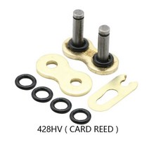 428 520 525 530 오토바이 체인 버클 링 링크 무거운 연결 커넥터 마스터 조인트 O 잠금 장치 포함