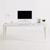 다가구 뉴베르디 1800 x 800 컴퓨터 책상 노트북 거실용 식탁, 블랙+블랙(상판):아이보리(프레임)