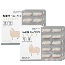 Healthwin Sheep Placenta 헬스윈 쉽 플라센타 양태반 110000 60캡슐 2팩