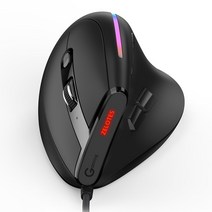 버티컬 마우스 인체공학적 오른손 무선 컴퓨터 게이밍 데스크탑용 광학 USB, 없음, 9.T-50
