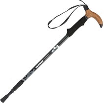 코르크 등산스틱 등산 스틱추천 용품, 65-135cm, 검은색