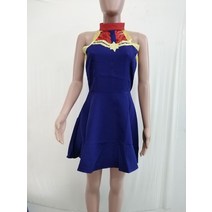 벨트미니원피스 2019쇼핑몰사이트 wish아마존 eBay경이로운 리더 등 지퍼 민소매 허리띠 원피스형 짧은치마