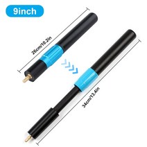 당구 큐 용품 팁 카본 큐대 개인 그립 6/9/17 인치 텔레스코픽 초경량 Pool Cue Extender 스누커 큐 확장, 02 9Inch
