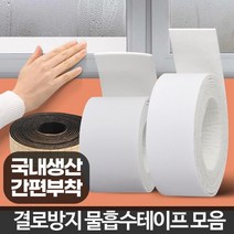 곰팡이예방 창문 습기흡수테이프 2개 결로방지재, 물흡수테이프2M 중 2P