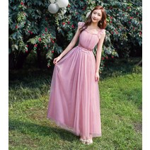 들러리 하객 브라이덜샤워 드레스 신부복장 센스 슬림해 보이는 앙상블 공연-131094