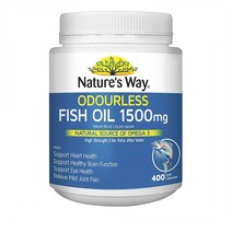 Natures Way 네이쳐스 웨이 호주 트루 무취 하이 스트렝스 피쉬 오일 1500mg 400캡슐