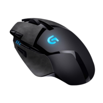 마우스패치 스티커 G502 적합 플립 모피 느낌 Logitech g402 모든 항목을 포함하는 미끄럼 방지 땀 보호 필름, 크레이지 호스 쉘 그레이 - 로지텍 g402