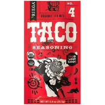 Riega 유기농 타코 시즈닝 8개입 (8팩), 0.9 Ounce (Pack of 8)_Taco