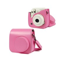 fujifilm mini 9 mini 8 mini 8+ 케이스 용 가죽 숄더 스트랩 백 보호 케이스 파우치, 파란 오리