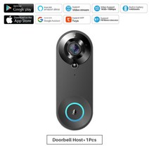 도어벨 비디오 Tuya 스마트 초인종 카메라 1080P WiFi 인터콤 양방향 오디오 Alexa Echo Show Google 홈과 함께 작동, 협동사, 옵션 2
