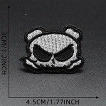 자전거펑크패치 할로윈 아이언온 패치 의류 스티커 호박 유령 사과 악마 자수 백팩 자켓 공포 펑크 장식, [12] 12