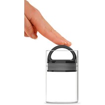 prepara 원두보관통 진공밀폐용기 원두보관용기 다용도 진공, 미니블랙 177ml