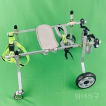 중대형견 휠체어 뒷다리 보행기 보조기 반려견 의족 애견휠체어 장애견 노령견, 4륜 넓은L(8-11kg)