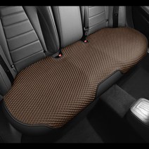 튜모 자동차 시트커버 차량용 여름 매쉬 통품 쿨 시트 커버, 2열 3인 방속 [1P], 브라운