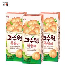 남양 과수원 190mlx12팩/사과/복숭아/청포도/오렌지/과즙/과일주스/무료배송, 190ml, 12개입