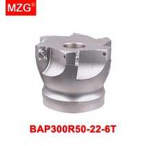 고속절단기 MZG 1pc 디스크 BAP300 숄더 직각 밀링 커터 50 63 CNC 선반 가공 엔드밀, 04 BAP300R50-22-6T