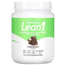 Lean1 오리지널 지방 연소 식사 대용 단백질 셰이크 초콜릿 900g(2lb), 2 lb