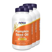 나우푸드 펌킨 씨드 오일 1000mg 소프트젤, 200개입, 3개