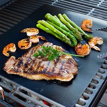 [소공원]타지않는 들러붙지않는 바베큐 그릴 매트 BBQ 캠핑 반영구 연기없는 불에안타는 삼겹살, 설거지 건조대