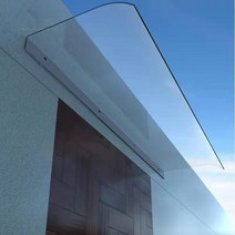 창문 차양 캐노픽스 농막 차면시설 테라스 비가림 막, 40x80cm 완전투명 하단가장자리설치