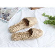 한옥인테리어 전통찻집용 짚신슬리퍼 병원 커플 뷰티샵 호텔 산후조리원 편한 거실실내화 실내슬리퍼 모텔