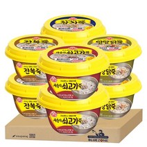 오뚜기 즉석 죽 4종 8개 세트(전복죽2+영양 닭죽2+참치죽2+새송이쇠고기죽2)