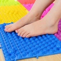 마사지매트 건강관리 발지압판 혈액순환 발바닥 지압발판1+1 발매트, 지압발판 핑크_지압발판 옐로우