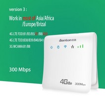 와이파이증폭기 인터넷 증폭기 wifi 익스텐더 복층 Benton Unlocked 4G Wifi Lte 라우터 to 유선 CPE 리피터 모뎀 내장 안테나 (Sim 카드 포함), EU 플러그_EU 에디션의 경우