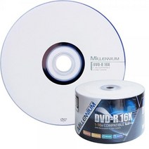 밀레니엄 DVD-R 16배속 4.7GB [벌크/50매], 상세페이지 참조