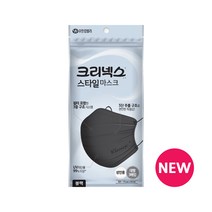 크리넥스 스타일 블랙 마스크 대형 3P, 3개입, 50개