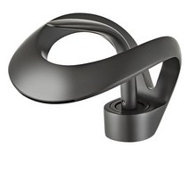 컴퍼니24 WA더 LS 1홀 욕실 싱크 수도꼭지 솔리드 황동 폭포 화장대 크롬 광택, Gray