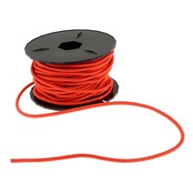 수상스키 웨이크보드 로프 줄 3mm 충격 번지 코드 야외 생존 캠핑 하이킹을위한 탄성, 설명 된대로 주황색